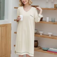 3 Pcs Womens Summer Long Nightgown