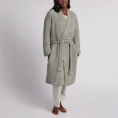 6 Pcs Waffle Knitted Belted Bathrobe