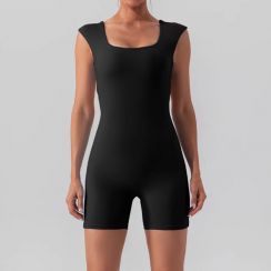 6 Pcs Womens Adjustable Backless Gym Padded One Piece Scrunch Jumpsuit