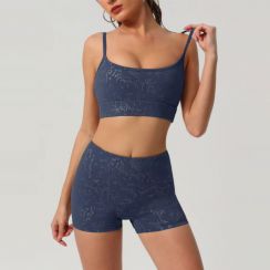 18 Sets Womens Silver Printing Yoga Sets